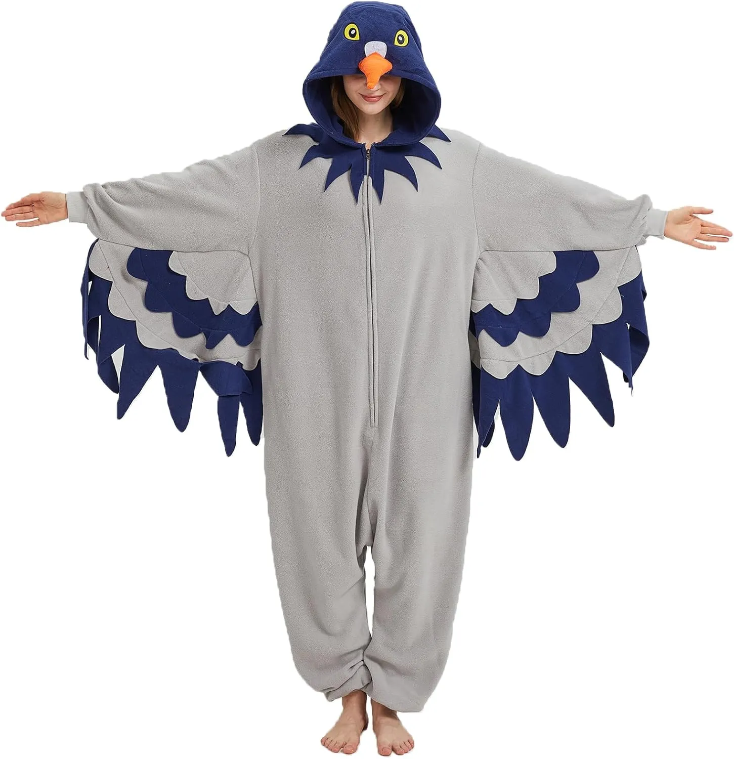 Onesie$ Pajamas for attitude cylindrical scant Christmas & Halloween Adult Pigeon Costume$ Animal Birds 