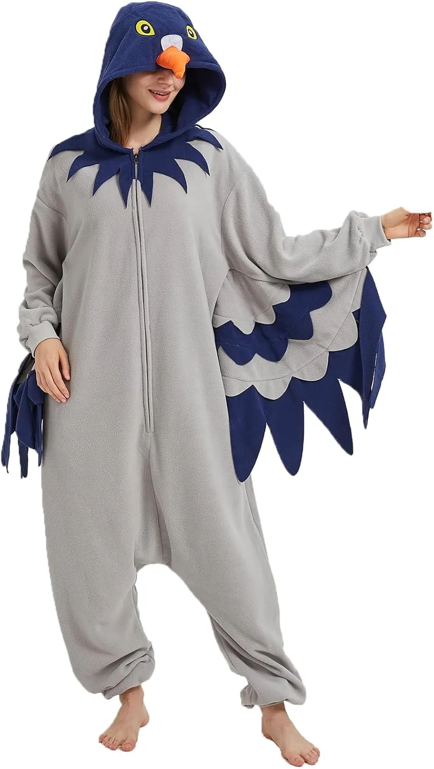 Onesie$ Pajamas for attitude cylindrical scant Christmas & Halloween Adult Pigeon Costume$ Animal Birds 
