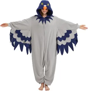 Onesie$ Pajamas for attitude cylindrical scant Christmas & Halloween Adult Pigeon Costume$ Animal Birds 