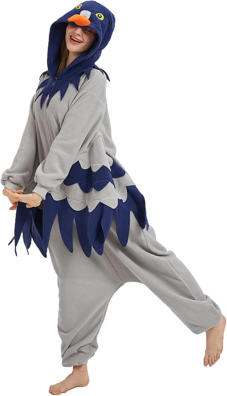 Onesie$ Pajamas for attitude cylindrical scant Christmas & Halloween Adult Pigeon Costume$ Animal Birds 