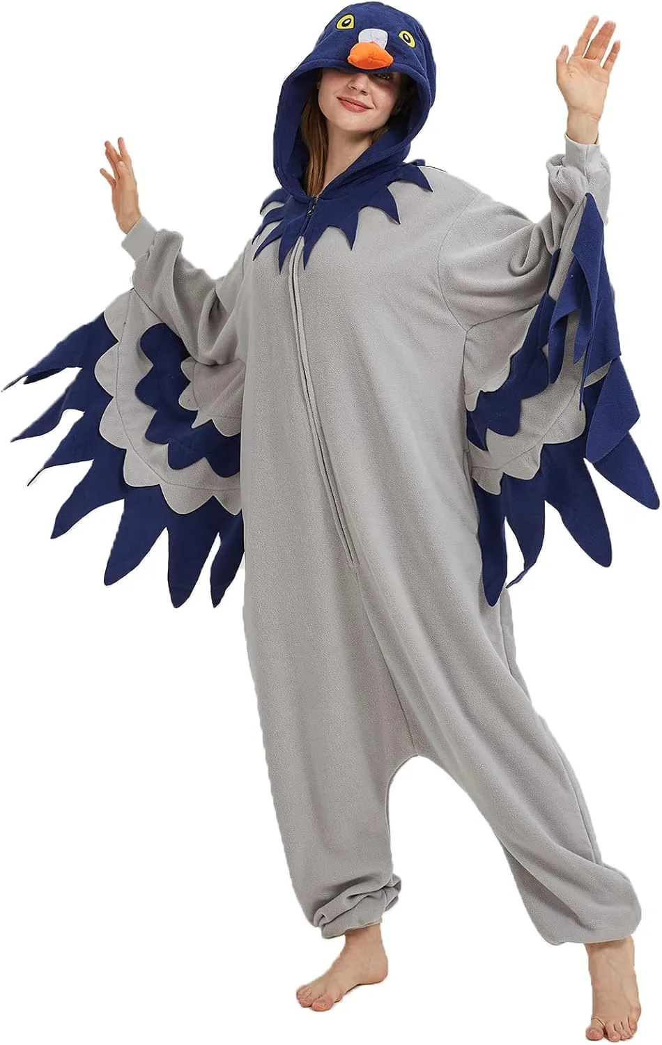 Onesie$ Pajamas for attitude cylindrical scant Christmas & Halloween Adult Pigeon Costume$ Animal Birds 