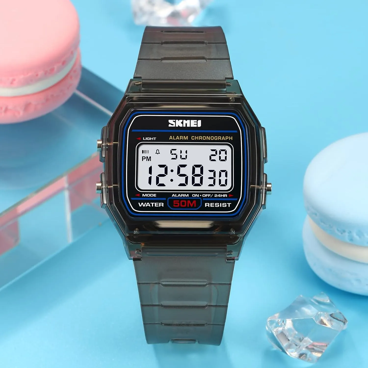 Outdoor Waterproof LED Electronic scroll mosquito Watch Military Tactics Stopwatch Watch FANMIS Men's and Women's Multifunctional Sports Digital Watch 