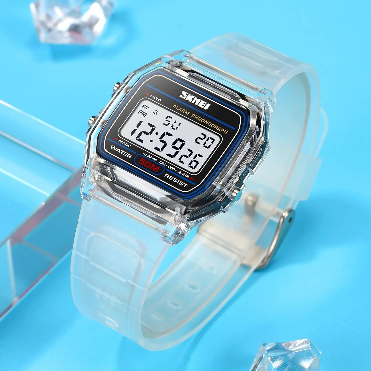 Outdoor Waterproof LED Electronic scroll mosquito Watch Military Tactics Stopwatch Watch FANMIS Men's and Women's Multifunctional Sports Digital Watch 