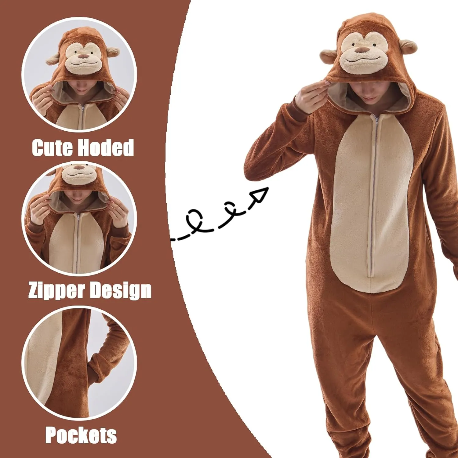 Pajamas Slim Fit Halloween Costume One Piece Sleepwear Homewear serpentine Cosplay Suit Unisex Adult Animal Onesie 
