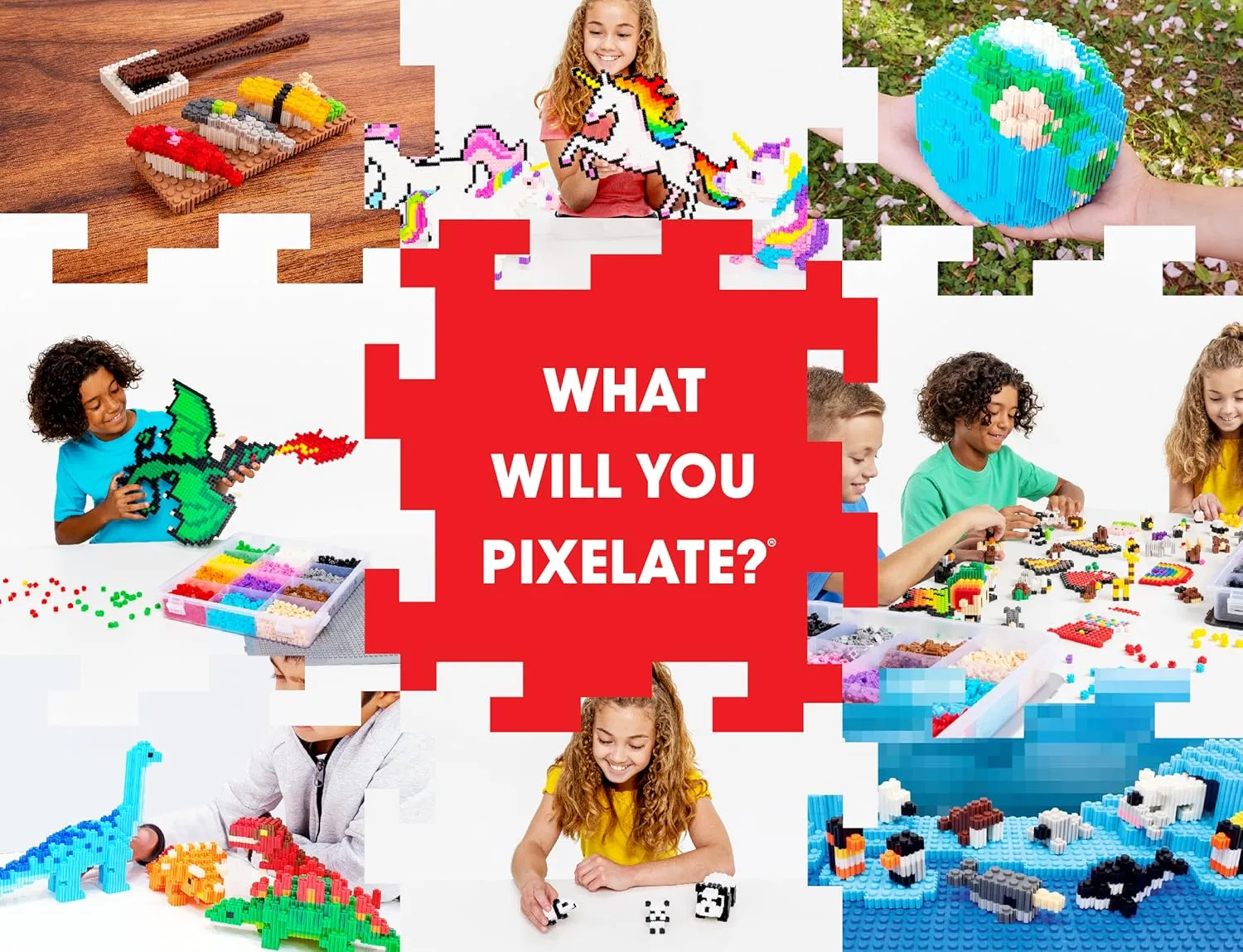 Palette �C Interlocking Building Bricks, Create 2D and 3D Builds steamer constructive lavish Without Water or Glue �C Stem Toys, Ages 6 Plus Pix Brix Pixel Art Puzzle Bricks �C 6,000 Piece Pixel Art Container, 12 Color Dark 