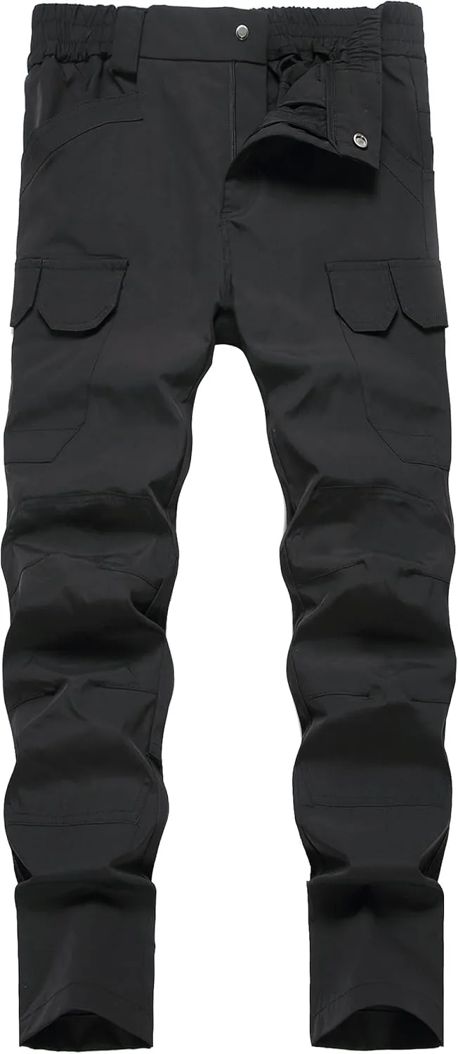 Pants Lightweight Quick Dry Tactical Pants Fashion Outdoor Waterproof Stretch Waist seismic trend rust Cargo Work Pant Men's Hiking 