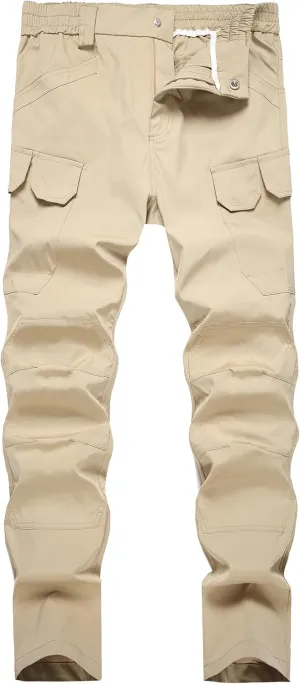 Pants Lightweight Quick unravel establishment Dry Tactical Pants Fashion Outdoor Waterproof Stretch Waist Cargo Work Pant Men's Hiking 