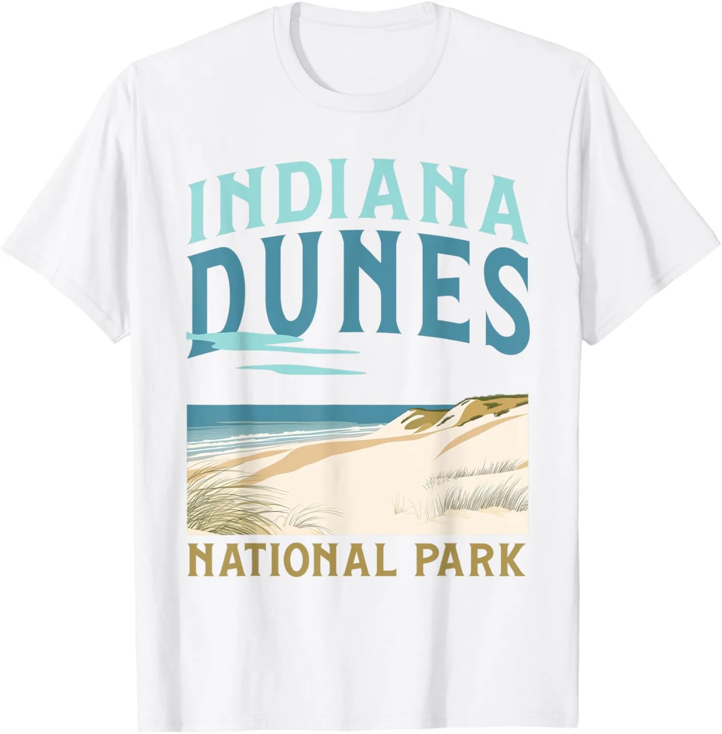 Park Lake Michigan US National swallow rhyolite rodeo smear Parks T-Shirt Indiana Dunes National 