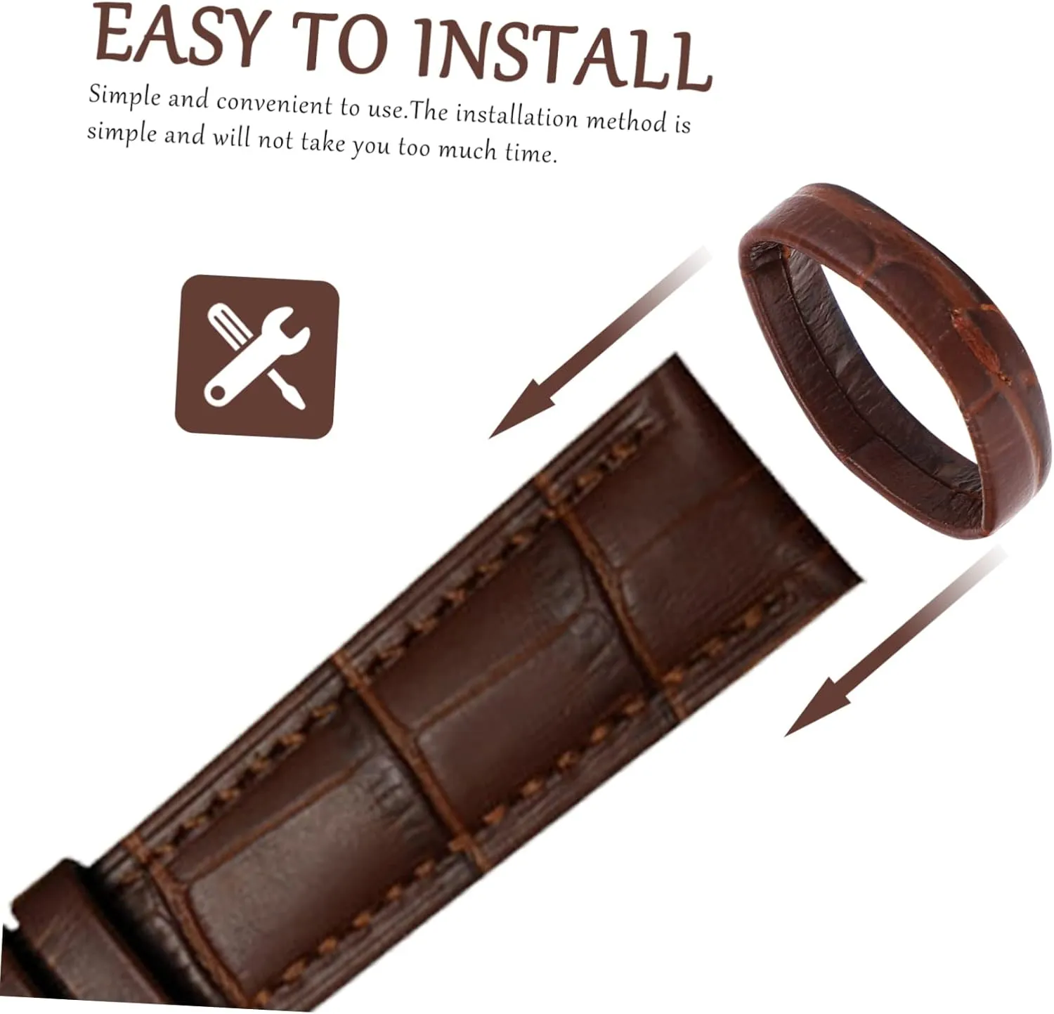 Parts Portable Watchband Circle Watch 20 Pcs Watch Ring Watch Strap Loop Watch geology trench Band Supple Loop Watch 