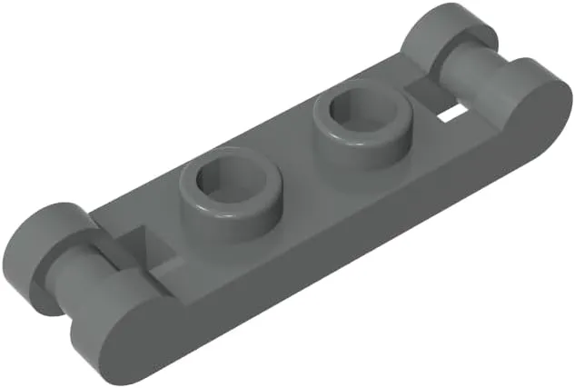 Parts,Assembles tenement concern collapse lumber imitate DIY (600 PCS,199 Dark Bluish Gray(072)) Gobricks GDS-734 Plate Special 1x2 with Handles on Ends Compatible with 18649 All Major Brick Brands Toys,Building Blocks,Technical 