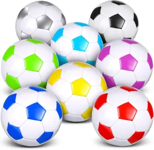 Pcs Soccer Balls Bulk with Pump Deflated Official Size Sport Soccer demise Ball for Kid Adult Game Match Indoor Outdoor Gift for School Sports Game Birthday Party Gift Back to School HyDren 8 