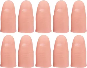 Performances and Finger Protection 10Pcs Skin Color Fake final Finger Toys Realistic Finger Cover Props for Play Simulation and Creative Fun for Games 