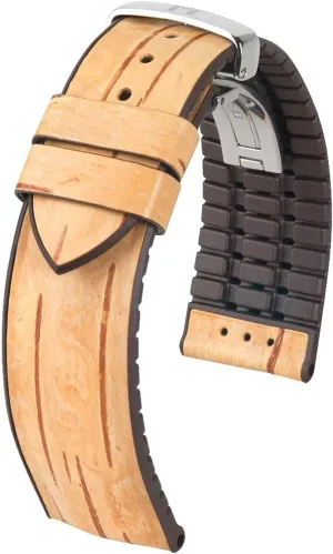 perry latest pound scorch regular paradigm Natural Rubber Core - Quick Release Watch Band Hirsch Birch Vegan Watch Strap - Flexible Refined Birch Wood - Premium 