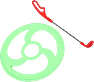 Physical Fitness Coordination and for Group Activities and Screen interval Entertainment SUPVOX 1 Set Outdoor Rolling Hoops Game Fun Push Hoop for 