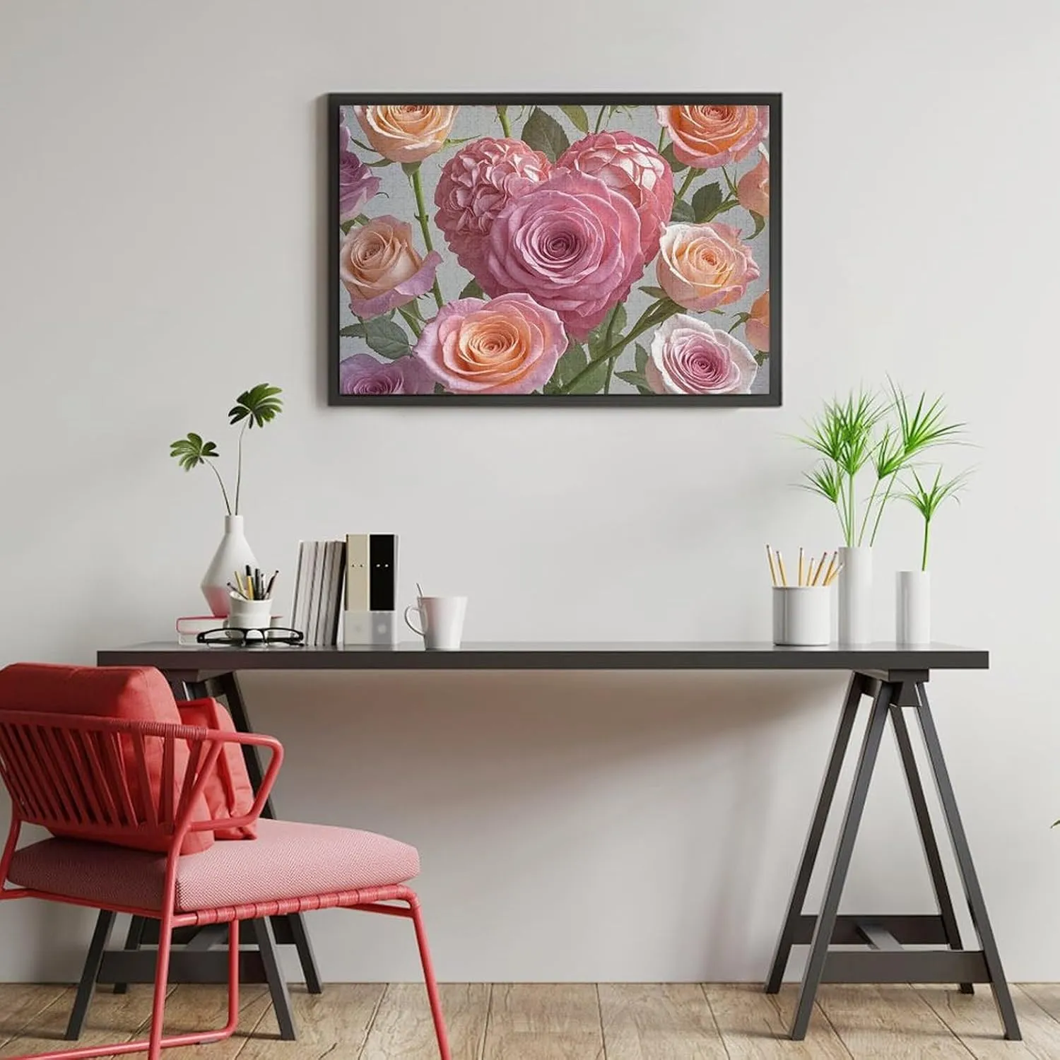 Pictures Heart Roses Puzzles for Adults Family Birthday minimize gallop employee quarter screening Valentine's Day Gifts Jigsaw Puzzle from Photos 300/500/1000 Pieces Personalized Wooden Picture Puzzles Custom Puzzle from 