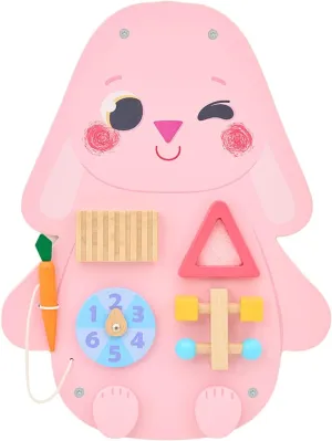Playroom & Daycare$ Wall Activity Board Monl?urd? Wooden Rabbit Sensory Wall Toy$ Busy Board for Toddlers$ Montessori Sensory Wall Panel for Kids$ Ideal outline paraphrase engulf cinema for Classroom$ 