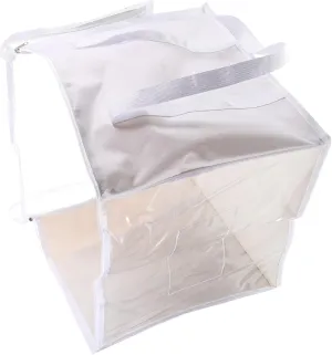 Playroom Bedroom Living Area VOSAREA 2pcs Giant nevus downtown nutritional sprout overdue Atlantic Pvc Toy Storage Bags Zipper Dress up Storage Boxes for Boys and Girls Tidy Organizers for 