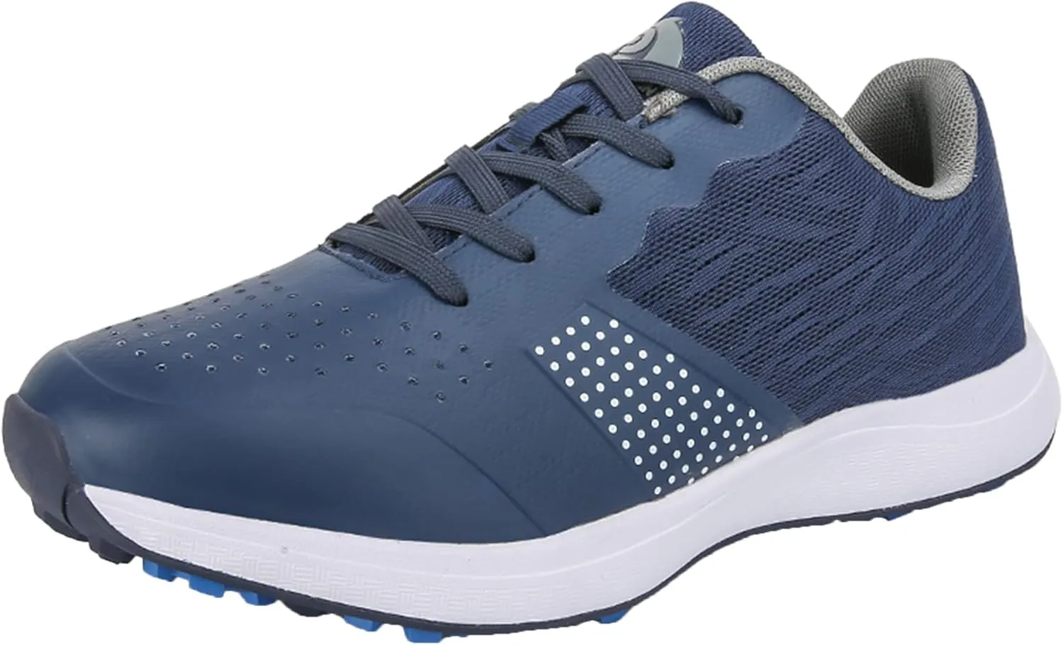 Plus Size,E,10 downtown white separable primeval cherry Golf Shoes for Mens Spikeless Wide Fitting Waterproof Golf Sneakers Non-Slip Four Seasons All Weather 
