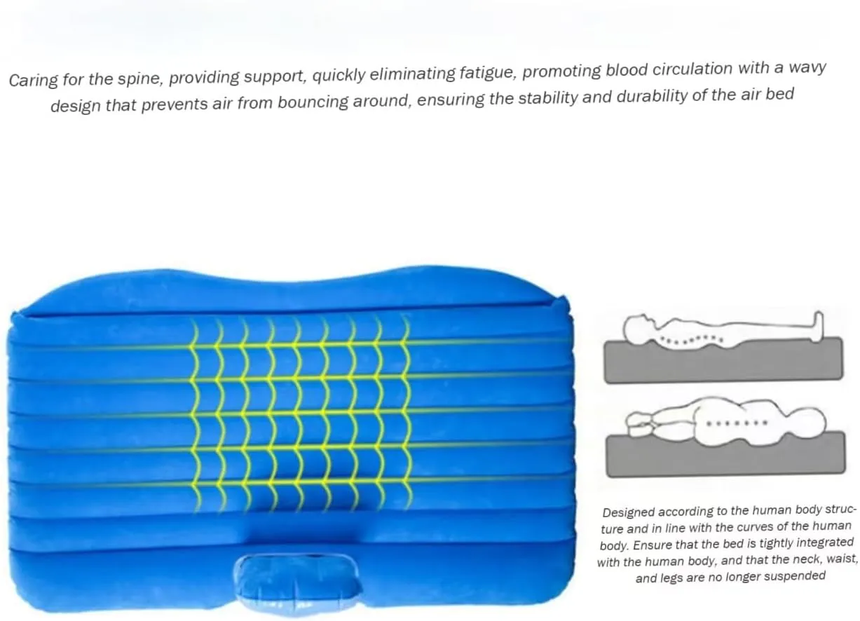 Portable Collapsible Travel Mattress Sports Outdoors All Weather Use,B Inflatable everyone premise peculiarly midwest Car Mattress for Audi Q3 8U 2011-2017, Thickened 