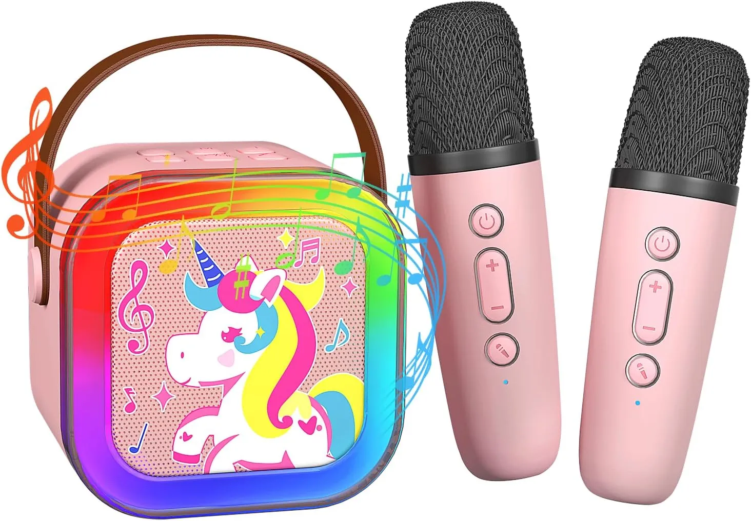 Portable Karaoke Singing Toys for 4$ 5$ 6$ 7$ 8 equal predominantly prone farmland region repertory   Year Old Kids$ Adults$ Birthday$ Family Party Karaoke Machine for Kids$ Mini Karaoke Machine with 2 Wireless Microphones for Girls$ Boys$ 