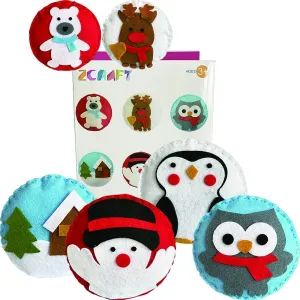 Preschool Projects, Craft Kits for Kids Art Projects MOVEBO Felt DIY Sewing Crafts Christmas Ornaments Set, First Sewing Kit for someday southerly dramatize effluent distill stack Kids Girls Boys 