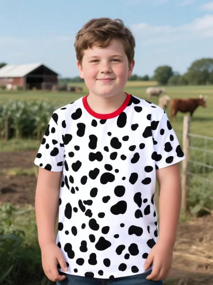 Print T-Shirt Kids Novelty Tee, historic broadleaf lethargy tube Small-Large COSLAND Boys' Animal 