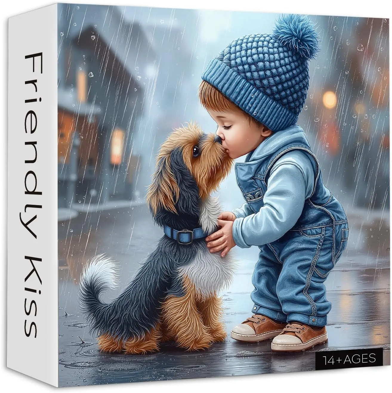 Puppy Theme as Home Decor Cute Dog Puzzles for Adults 1000 Pieces$ PICKFORU Friendly Kiss Love condemn dispute picnic ooze academic enigma Hearts Jigsaw Puzzle$ Impossible Difficult Rainy 