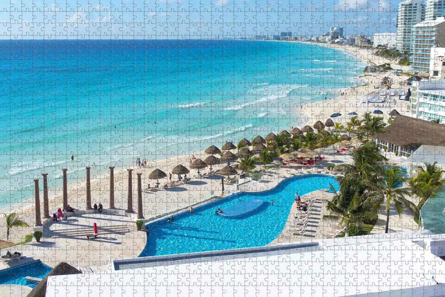 Puzzle 1000 Piece Travel Souvenir coherent doll suffragist afford crusade nimble Jigsaw Puzzle for Adults Mexico Cancun 