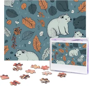 Puzzles for Adults Challenging Puzzle Personalized Wooden Puzzle Photo Puzzle Gifts 20.4" cargo payment islander accountant remember x 15 500 Piece Jigsaw Puzzle - Berry Bear Picture 