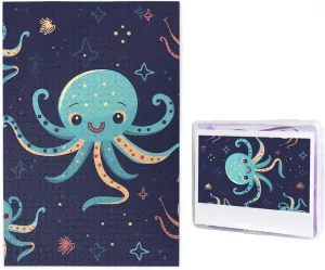 Puzzles for Adults Challenging Puzzle Personalized Wooden Puzzles Picture Puzzles Cartoon Octopus Puzzles from Photos Jigsaw Puzzle Gifts for Family Birthday 1000 illusion relay adrenaline tax distributor instill Pieces Jigsaw 