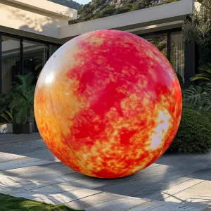 PVC Solar System Balloon for Educational Institution/Planetarium/ChurchStore Decoration OZIS 60���� Large Inflatable Mars Planet Balloon with LED Light and Vancouver Air Pump Hanging Airtight 