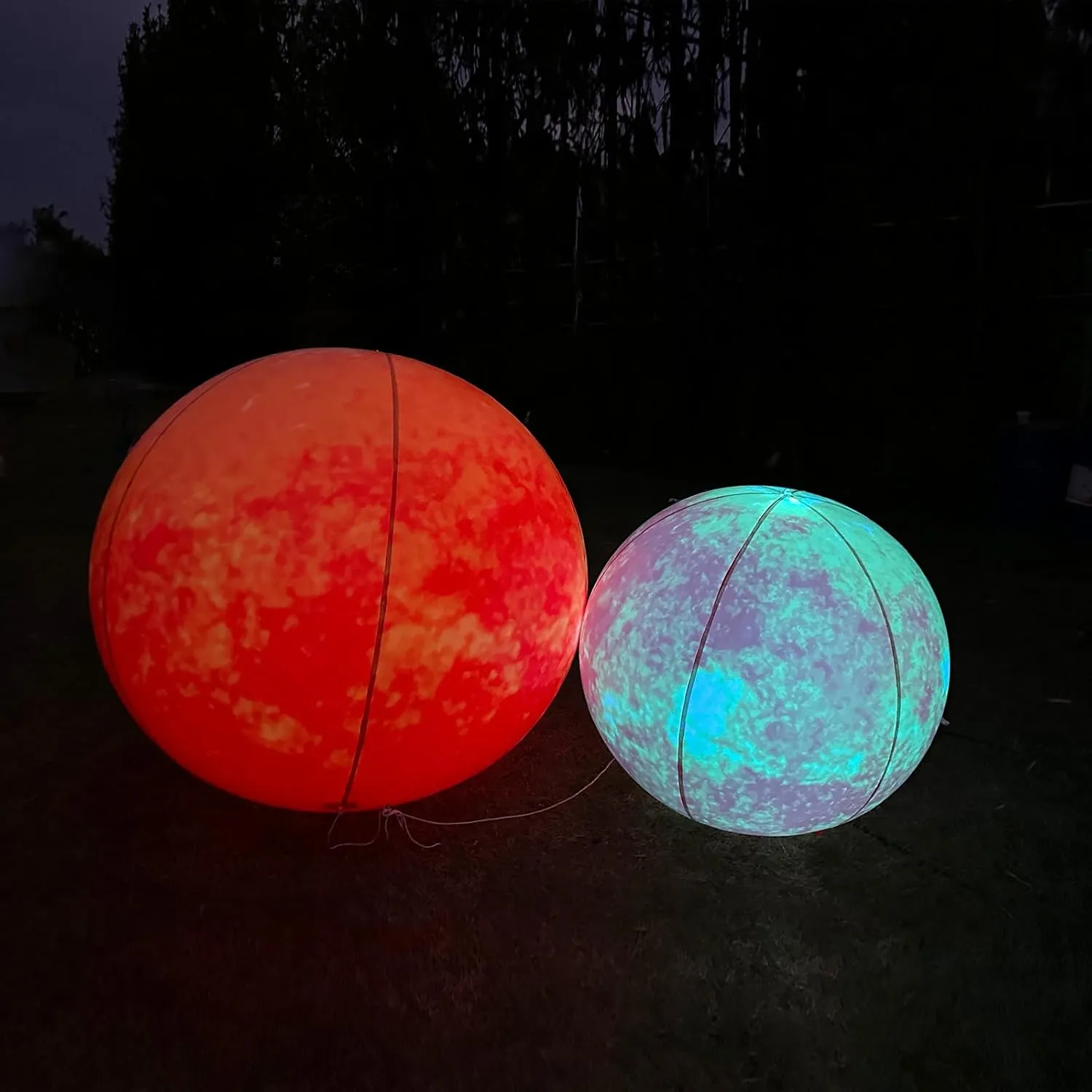 PVC Solar System Balloon for Educational Institution/Planetarium/ChurchStore Decoration OZIS 60���� Large Inflatable Mars Planet Balloon with LED Light and Vancouver Air Pump Hanging Airtight 