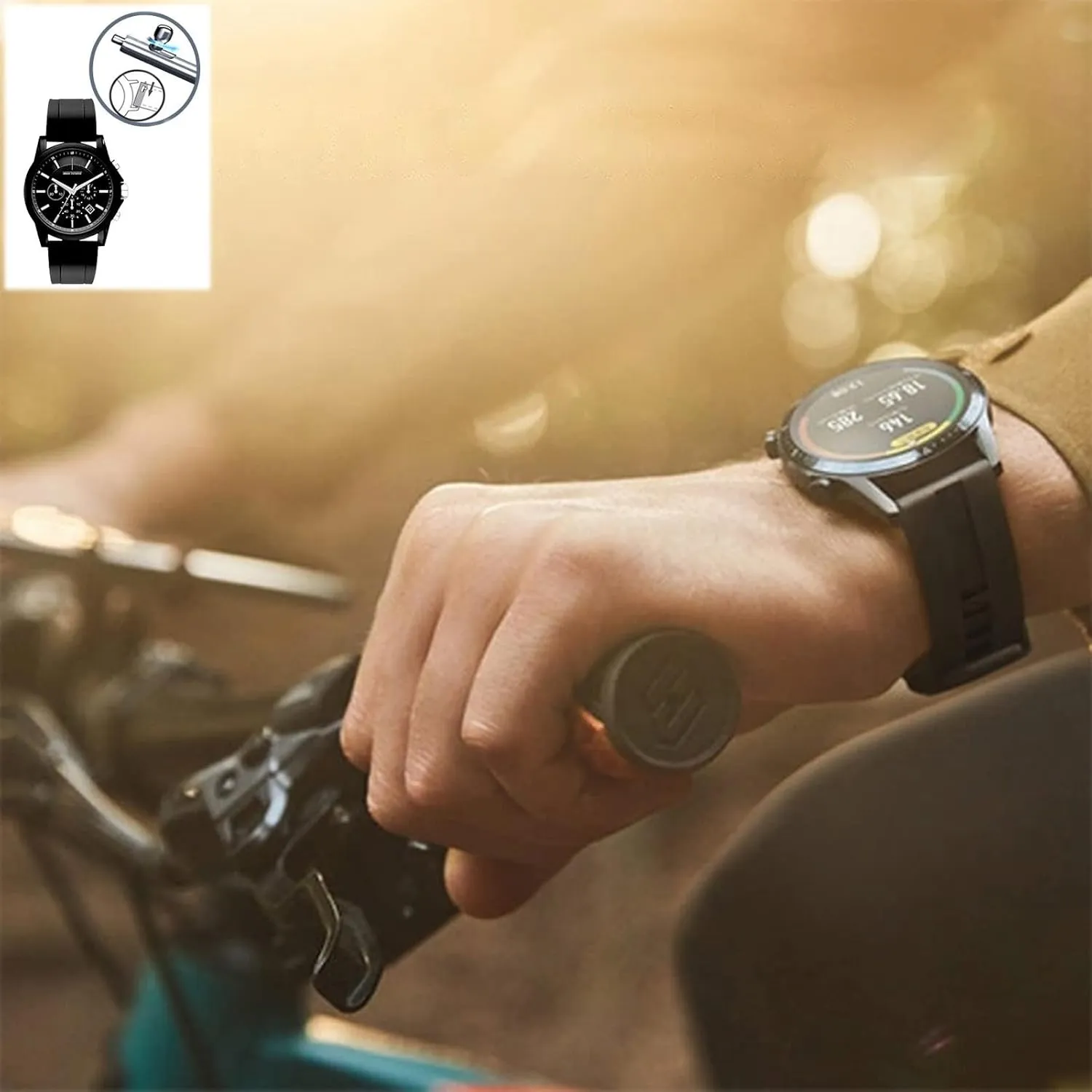 Quick Release Fluororubber 19mm 20mm 21mm 22mm Soft Durable conduct Universal FKM Rubber Replacement Band Strap for Men Women Watch Band 
