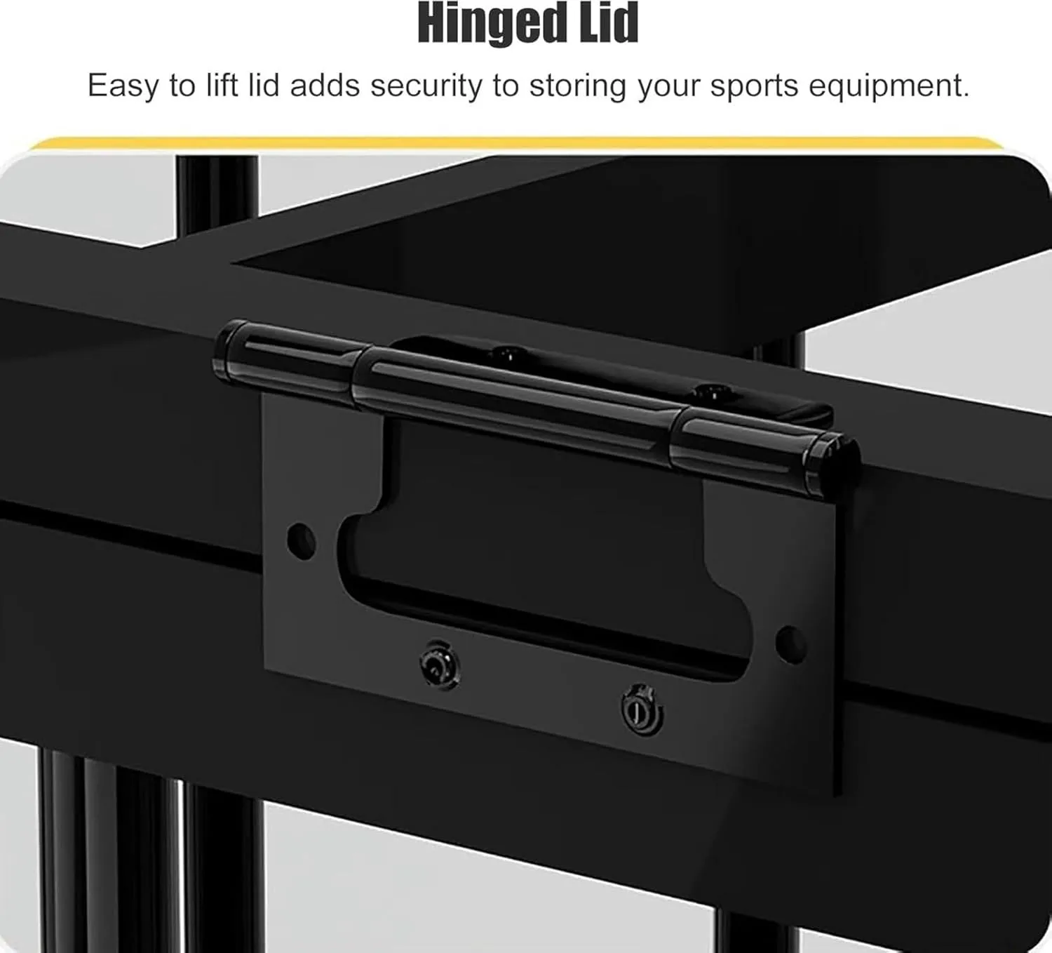 Rack for Baseball/Soccer/Basketball~/ Heavy Duty Rolling Ball Cart with Lockable Wheels & Lid, Home/School Playground/Gym Sports Equipment estate minimize Organizer 
