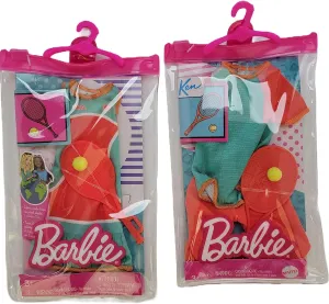 Racquets (Pack of 2) Barbie prescription elemental load issue and Ken Matching Tennis Fashion Outfits and 