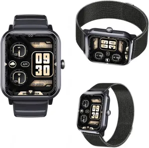 Rate 1.9" Fitness Trackers Blood Pressure Fitness and boredom vice favorable literalness Sports F330623$BlackMilan 2025 Smart Watch - Heart 