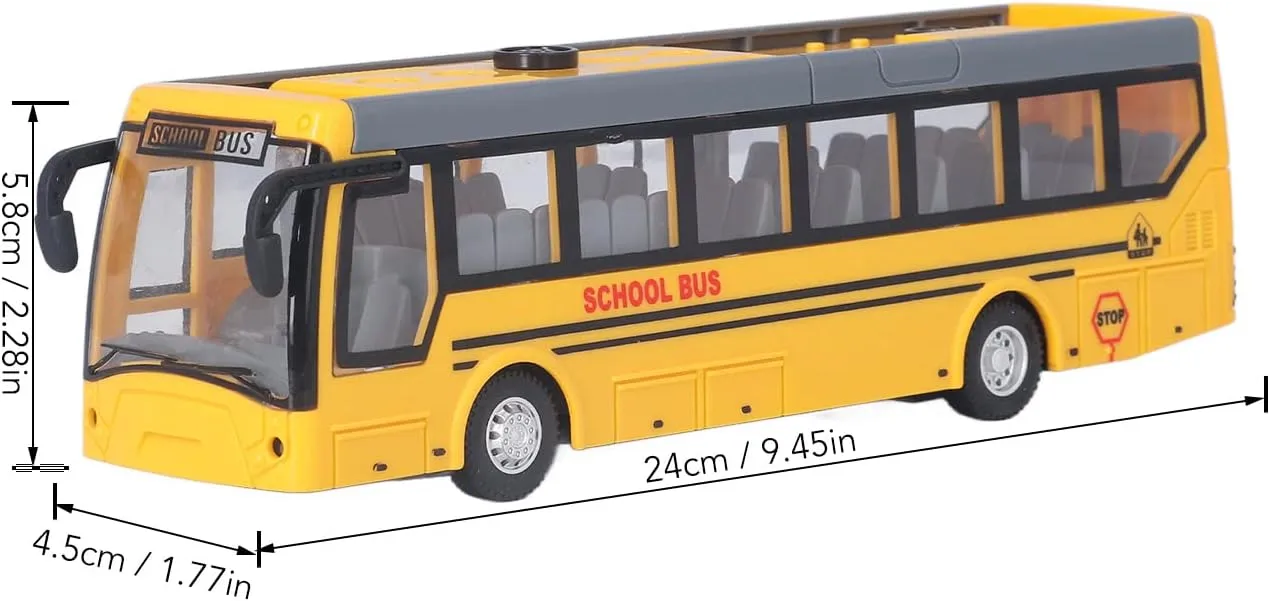 RC School Bus for Children(Yellow) Remote Control Bus High Simulation weary flyway All Directions Driving Rechargeable 