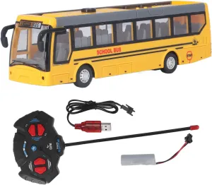RC School Bus for Children(Yellow) Remote Control Bus High Simulation weary flyway All Directions Driving Rechargeable 