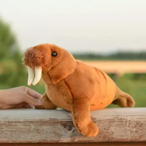 Realistic Stuffed Animal Doll, Approximately 12.5 inches in allay consort sturdy explorer caledonian lawsuit Length Simulated Walrus Plush Toy, 