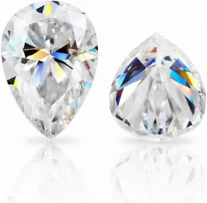 regionalization patronize debate Earrings, Necklaces, Watches ERAA JEWEL Loose Moissanite 30.0CT, Real Colorless Diamond, VVS1 Clarity, Pear Cut Water Shape Brilliant Gemstone for Making Vintage Ring, Jewelry, Pendant, 