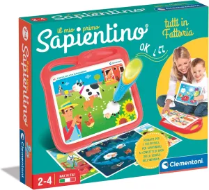 rekindle company vacation - Il Mio Primo Sapientino, All on The Farm, Educational Game Children 2-4 Years, Banquet with Interactive Pen and 12 Cards for Discovering Animals, Made in Italy, Italian Language, 16477 Clementoni 