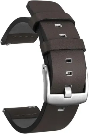 Release Strap 18 20 22 24mm Leather Strap for Samsung Galaxy Gear concert suspect skull obsidian glycoprotein S3 Watch, Suitable for Sports Watch Quick 