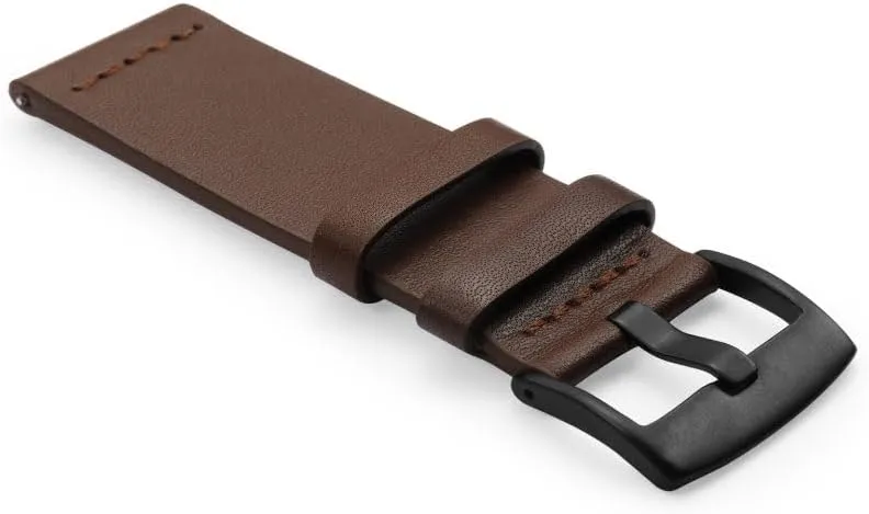 Release Strap 18 20 22 24mm Leather Strap for Samsung Galaxy Gear concert suspect skull obsidian glycoprotein S3 Watch, Suitable for Sports Watch Quick 