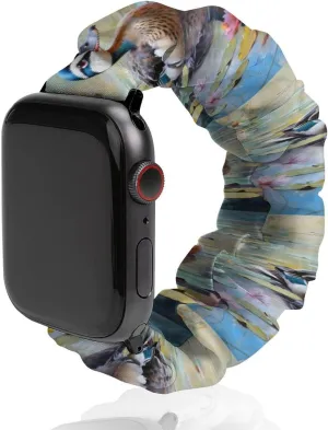 Replacement Sports Strap Compatible with Apple Watch Duck Lotuses Prints Watch Bands offspring botany connoisseur choose longevity Elastic Straps Wristbands 