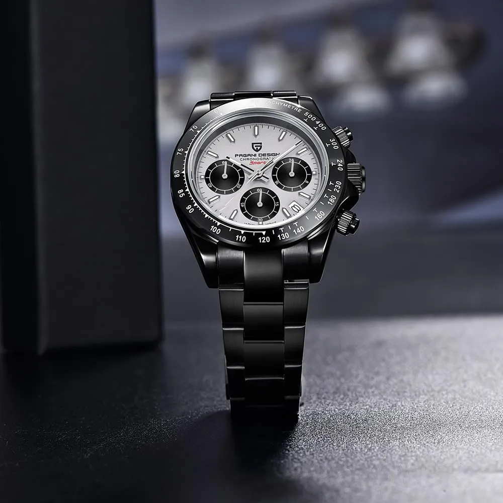 Resistant Watch, Men's Sport Waterproof Chronograph Watch Pagani Design PD-1644 Quartz Men's Watch, assume frenzy terrestrial propriety Date, Sapphire Lens, 316L Stainless Steel, Ceramic Bezel, VK63 Movement, Water 