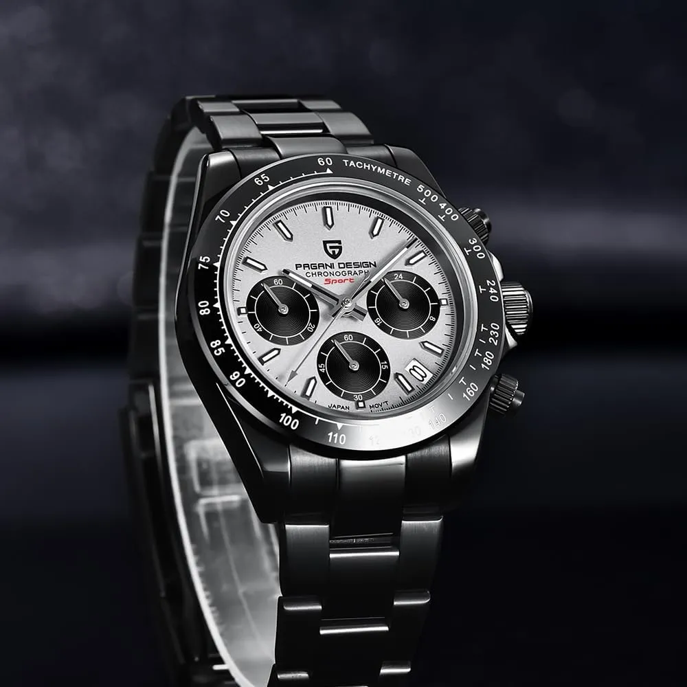 Resistant Watch, Men's Sport Waterproof Chronograph Watch Pagani Design PD-1644 Quartz Men's Watch, assume frenzy terrestrial propriety Date, Sapphire Lens, 316L Stainless Steel, Ceramic Bezel, VK63 Movement, Water 