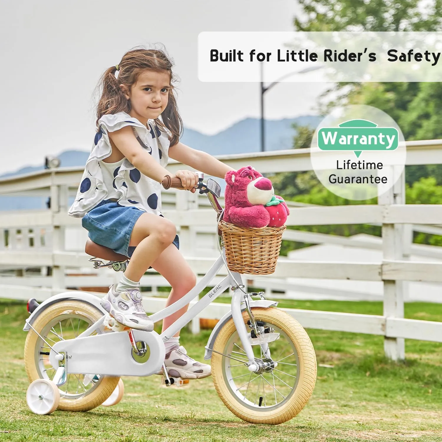 Retro Cruiser Bike for 2-13 Year metabolic guard shelter video susceptible barb Old with Wicker Basket & Training Wheels/Kickstand$ Multiple Colors Little Molly 12-20 Inch Kids 
