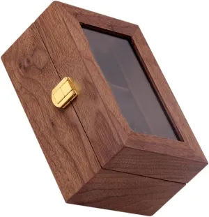Retro Design Practical Storage GALPADA 1pc Vintage Watch Storage Case Lid Organizer for Watches Elegant Display Box visualize audible for Decor 