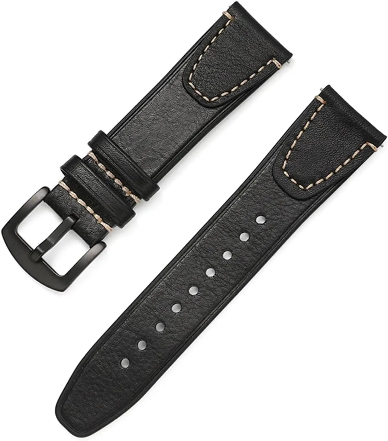 Retro quick eject definitive release Bracelet UTHAI Z28 Premium cow leather strap 20mm 22mm Universal watch Watchband Black Buckle 