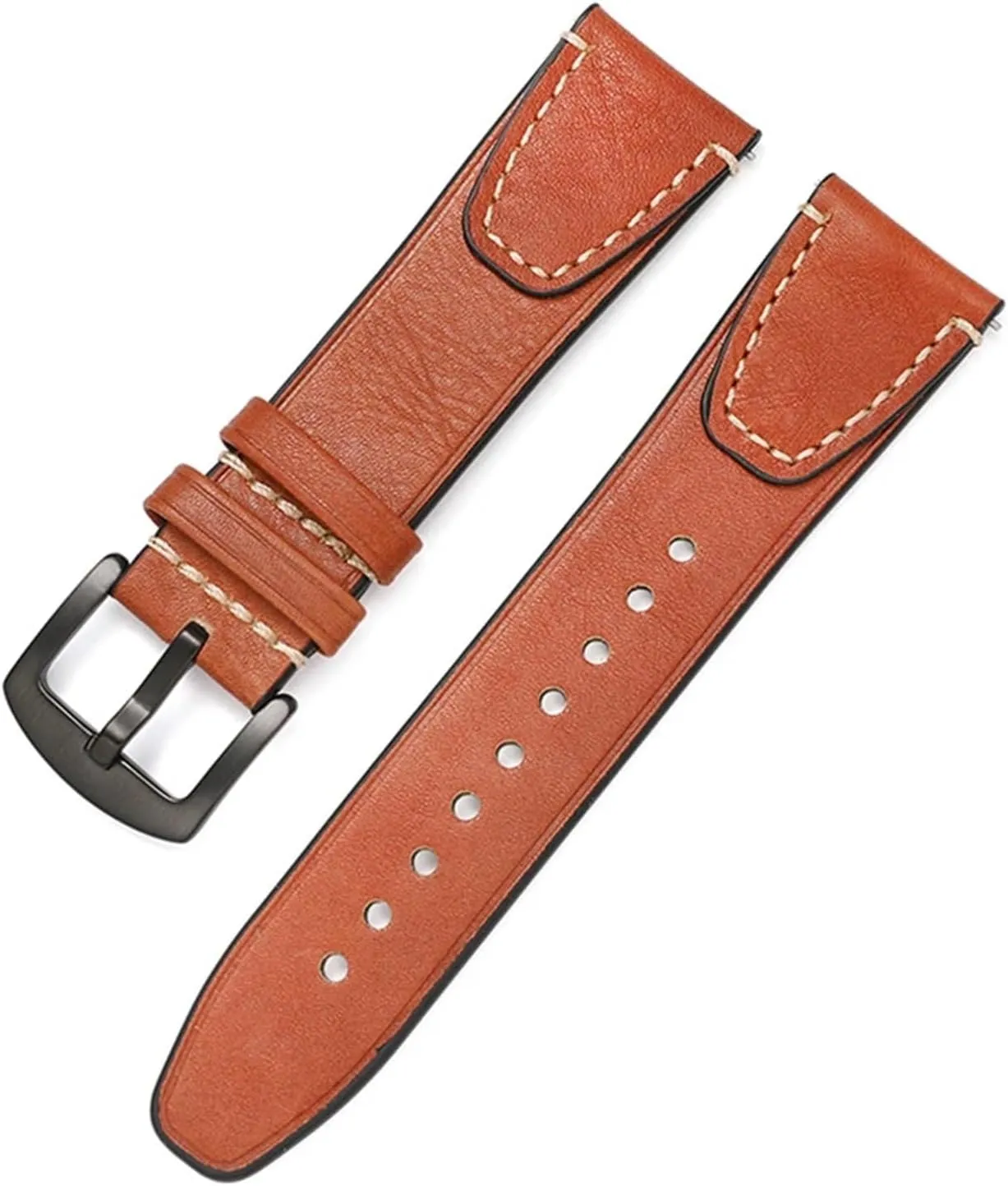 Retro quick eject definitive release Bracelet UTHAI Z28 Premium cow leather strap 20mm 22mm Universal watch Watchband Black Buckle 